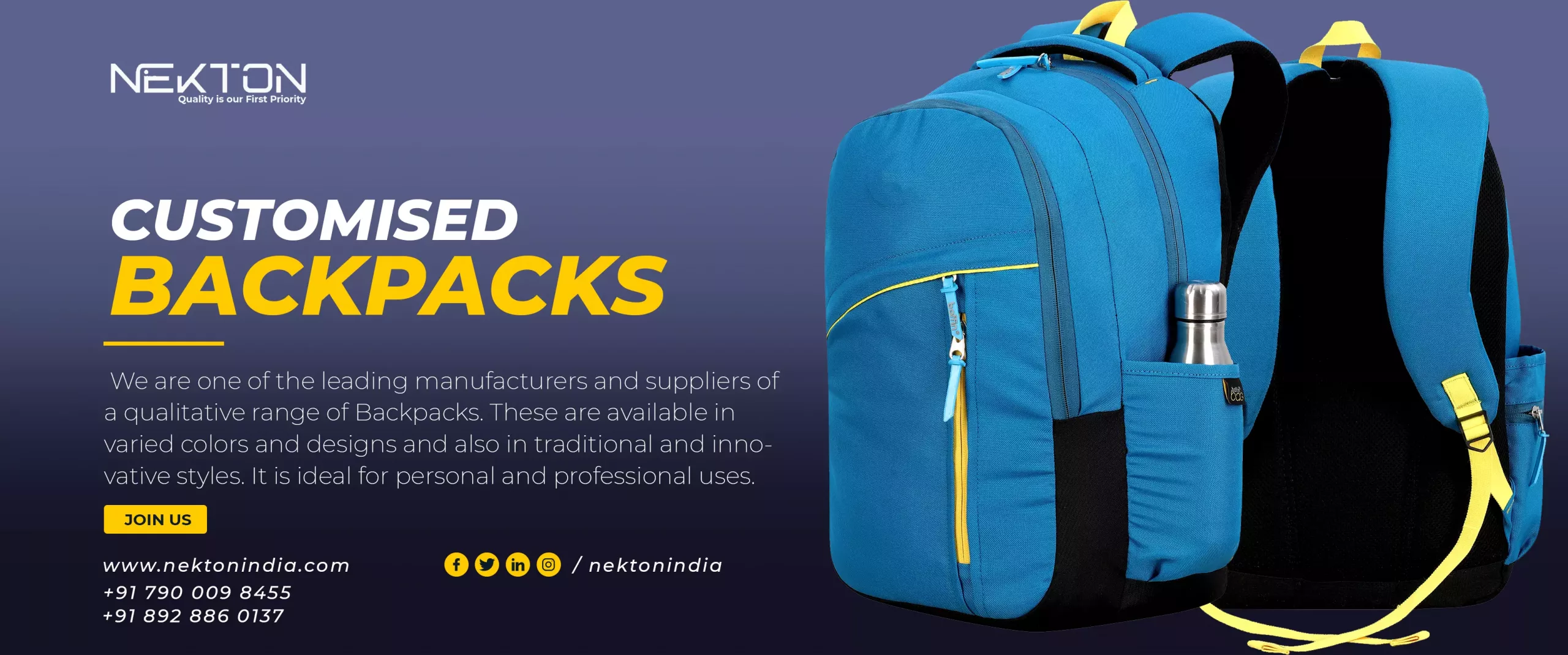 Gym Bag Manufacturers Mumbai Nekton India Sport Bag Maker